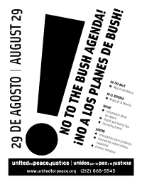 United for Peace and Justice Flyer