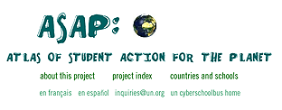 Atlas of Student Action for the Planet home page
