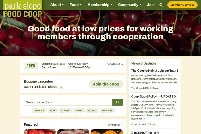 Home page of Version 1