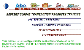 Reuters Training home page