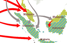 Migration Routes to Indonesia